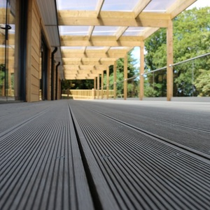 WPC legno e plastica estruso composito impermeabile esterno 150*25 millimetri durable terrazza <span class=keywords><strong>decking</strong></span> pavimento