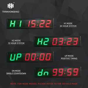 Groot Formaat Multifunctionele Led Fitness <span class=keywords><strong>Timer</strong></span> Klok <span class=keywords><strong>4</strong></span> "6-Bit Met Stopwatch Hit6-<span class=keywords><strong>4</strong></span> (2g4b) <span class=keywords><strong>Timer</strong></span> Led - Product Image 5