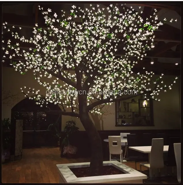 Weiße künstliche Natur LED Kirschblüten baum Licht für Outdoor-Dekoration Weihnachten