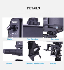 2 stroke 6hp acqua tubare motore fuoribordo a benzina - Product Image 5
