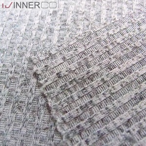 Proveedor Chino de Tela Elástica Ligera de Punto por Trama 4x4 Rib Melange, Spandex/Poliéster - Product Image 4