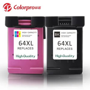 Colorpro ink cartridge 64XL compatible for h 64 64XL Photo 7164 printer cartridges