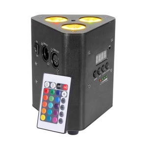 IR điều khiển từ xa 3x10w 4 trong 1 pin điện phẳng <span class=keywords><strong>LED</strong></span> <span class=keywords><strong>PAR</strong></span> <span class=keywords><strong>64</strong></span> có thể - Product Image 2