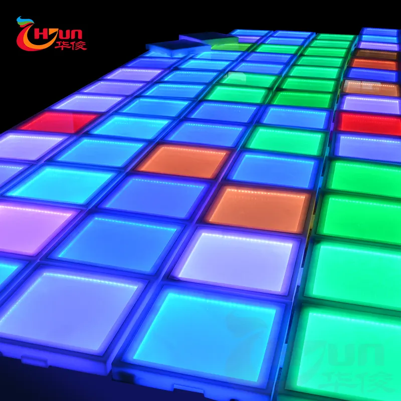 Portable led light up dance floors for sale & led dance floor panels & interactive led dance floor