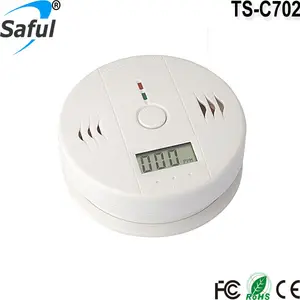 LCD display co detector/CE en50291 light and sound alarm carbon monoxide detector