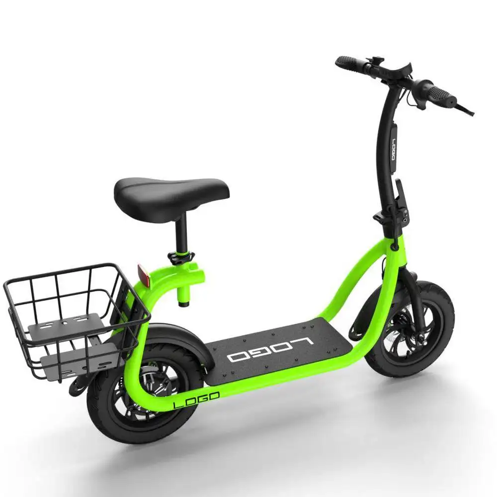 Flj-trottinette électrique intelligente avec poignée, panier et siège, msks, vente en gros, pour adultes