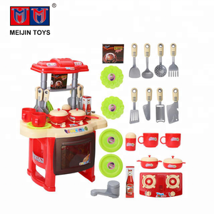 Grande <span class=keywords><strong>Cucina</strong></span> Giocattolo Rossa a Batteria per Bambini - Product Image 3