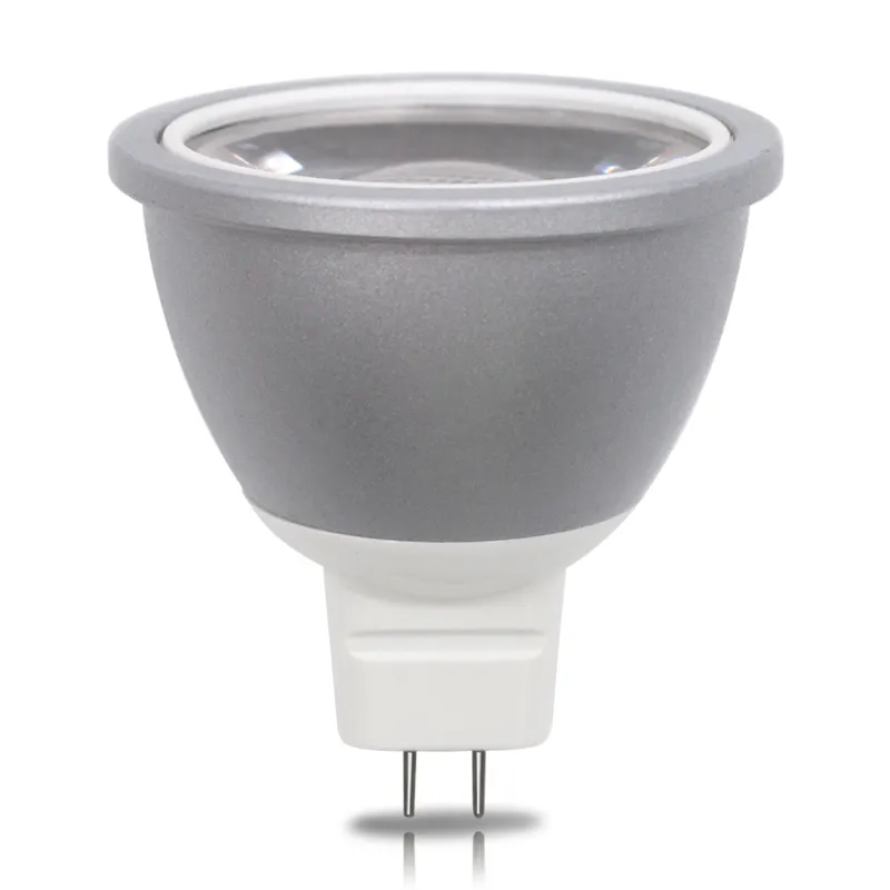 SHENPU Alloggiamento di Alluminio GU5.3 3W 5W 7W 12V DC Bianco Caldo Lampada MR16