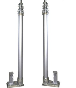Mât télescopique électrique de 12 m à 15 m avec manivelle pour <span class=keywords><strong>antenne</strong></span> <span class=keywords><strong>radio</strong></span> <span class=keywords><strong>amateur</strong></span>, charge utile de 50 kg - Product Image 1
