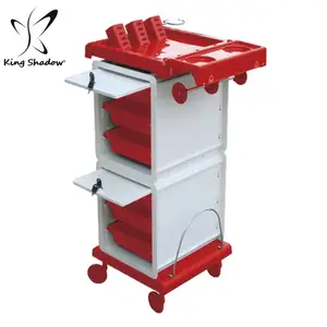 Kingshadow Hot new products nail salon shop plastic trolley hairdressing hair stylist trolley