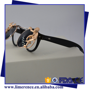 2 <span class=keywords><strong>lunettes</strong></span> <span class=keywords><strong>de</strong></span> <span class=keywords><strong>soleil</strong></span> rétro, steampunk, monture solaire vintage, excellente qualité - Product Image 3