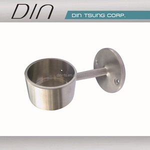 Stainless Steel Floor <b>Mounted</b> Tube Post for Stair <b>Railings</b> Modern Design Rust Resistant - Product Image 2