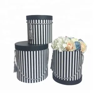 批发花 shipping 盒，鲜花交付盒，圆形花盒 - Product Image 1