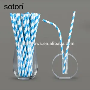 Drinking Paper Straws Cheap Compostable Biodegradable Disposable Bendy Drinking Paper Straws