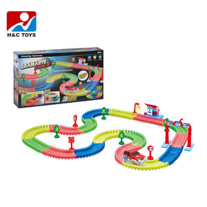 Spielzeug für kinder 2018 diy 269 stücke glow in the dark track leucht slot auto HC385791 - Product Image 1