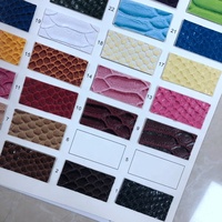 Fashionable Color PU Leather Rolls Fake crocodile Snake Skin Leather for Handbag and Wallets Mobile case Cover Usage