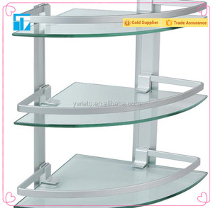 Estante <span class=keywords><strong>de</strong></span> esquina <span class=keywords><strong>de</strong></span> <span class=keywords><strong>cristal</strong></span> <span class=keywords><strong>de</strong></span> <span class=keywords><strong>baño</strong></span> montado en la pared <span class=keywords><strong>de</strong></span> aluminio <span class=keywords><strong>de</strong></span> alta calidad <span class=keywords><strong>de</strong></span> estilo Popular - Product Image 4