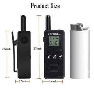 Radio Dua Arah Super Mini 2W HELIDA T-M2D FRS GMRS UHF 400-520MHz Mini Walkie Talkie untuk Luar Ruangan - Product Image 2