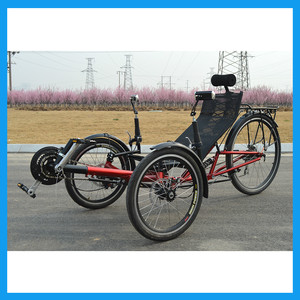 Rear suspension 3 wheels recumbent bicycle <span class=keywords><strong>eclectic</strong></span> manufacturer - Product Image 1