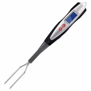 Thermo Tech Digital Meat Thermometer Fork, Digital Cooking Food Meat Thermometer, BBQ Thermometer Fork