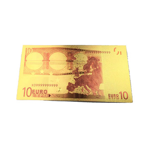 Personnaliser Acceptable Nouveaux Produits 5/<span class=keywords><strong>20</strong></span>/100 <span class=keywords><strong>Euro</strong></span> Feuille D'or Pur Plaqué Billets - Product Image 3