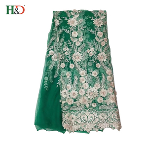 H & D nuevo estilo al por mayor de la fábrica superior 10 ropa Africana materiales George 2018 tela de encaje - Product Image 4
