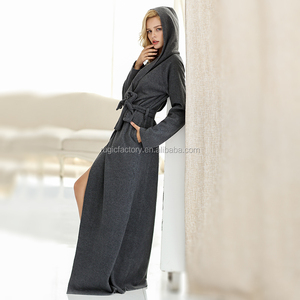<span class=keywords><strong>Albornoz</strong></span> con capucha <span class=keywords><strong>polar</strong></span> de microfibra unisex extra largo hasta el tobillo bata de invierno con función térmica para <span class=keywords><strong>mujer</strong></span> - Product Image 3