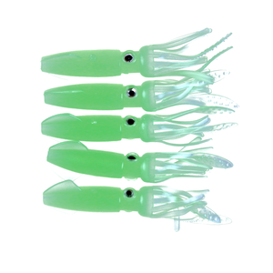 Spedizione gratuita HENGJAI di alta qualità 5 pz/borsa bagliore luminoso pesca esca morbida calamaro polpo gonne esche esche - Product Image 4