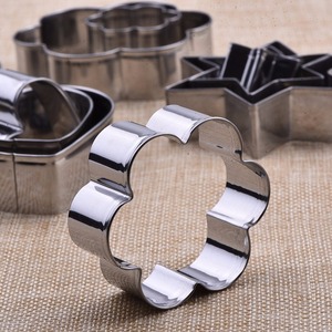 Coeurs Fleurs Étoiles Forme Ronde 3 Pcs Acier Inoxydable Cookie Légumes Fruits Coupeur de Biscuit Moules Set - Product Image 3