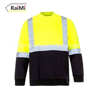 Camiseta de alta visibilidade, camisa hi vis ansi class ii de manga curta reflexiva