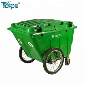 HDPE 400 Lít Giỏ Rác Màu Vàng Và Vận Chuyển Chất Thải 400 L Nhựa Rắn Chất Thải Giỏ Hàng - Product Image 1