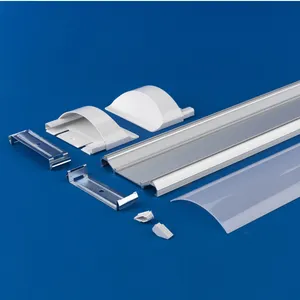 Perfil especial para Luz lineal led, disipador térmico de aluminio, cubierta de plástico, soporte para lámpara