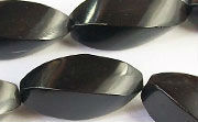 Cuentas retorcidas de coral de hueso de concha negra Natural de 10x25mm para la fabricación de joyas - Product Image 2