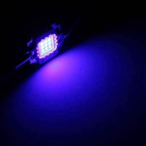 10W lámpara UV 395NM 400NM 405NM 410NM púrpura COB LED <span class=keywords><strong>de</strong></span> alta potencia <span class=keywords><strong>de</strong></span> la luz <span class=keywords><strong>de</strong></span> ultravioleta Chip LED lámpara 8-11V - Product Image 2