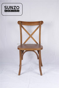 Madera <span class=keywords><strong>vieja</strong></span> Crossback Silla Con Asiento de Madera - Product Image 4