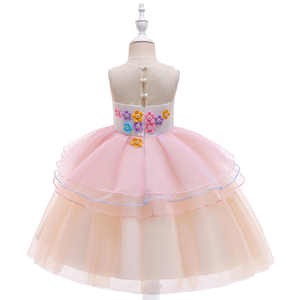 <span class=keywords><strong>Vestito</strong></span> adorabile DJS006 di usura del partito del progettista floreale delle neonate dei rifornimenti del partito dell'<span class=keywords><strong>unicorno</strong></span> di trasporto libero di mqitz - Product Image 6