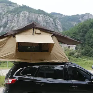 Overland Met Luifel Draagbare Camping Auto Pop Up Tent Te Koop 4X4 Road