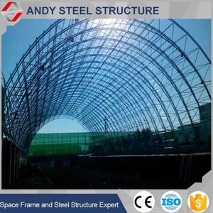 Préfabriqué haute anti-rouille en acier <span class=keywords><strong>arc</strong></span> truss structure <span class=keywords><strong>construction</strong></span> pour hangar de stockage de charbon - Product Image 1