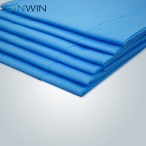 100% <span class=keywords><strong>Polypropylene</strong></span> अस्पताल के मेडिकल गैर बुना बिस्तर शीट रोल कपड़े निविड़ अंधकार गैर बुना डिस्पोजेबल नीले अस्पताल के बिस्तर शीट