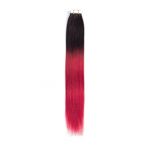Cinta extensiones de cabello humano premium europeo ruso trama del pelo dibujado Doble - Product Image 6