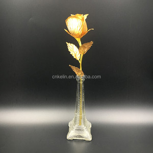 Rosa Eterna in Metallo Creativa da 25 cm, Bocciolo di Rosa Placcato Oro, Artigianato in Metallo per <span class=keywords><strong>Qualcuno</strong></span> Speciale - Product Image 3