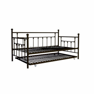 Easy — lit de jour en métal avec caddie, lit traditionnel en Bronze enroulé, couchage de chambre à coucher - Product Image 5
