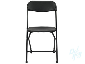 Black Modern Durable Plastic <strong>Folding</strong> <strong>Dining</strong> <strong>Chair</strong> - Product Image 3