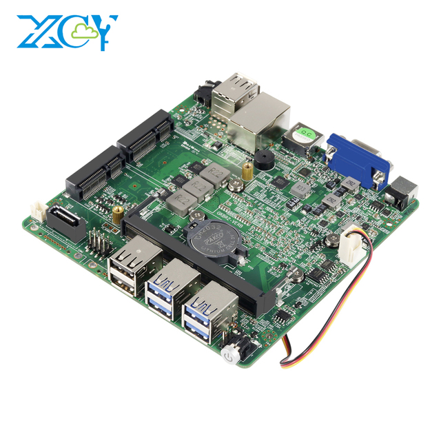 XCY Mini Pc Mainboard 8th Core I3 I5 I7 8550U Mini Itx Motherboard DDR4 Memory with Fan Board