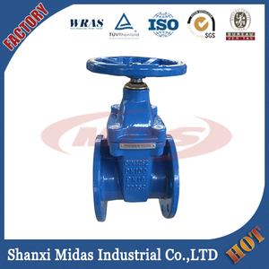 Din F4 ora métal assis cast iron gate valve, Souches vanne 3 polegada, Écluse robinet - vanne d'eau - Product Image 1