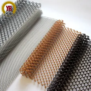 Decorative Mesh Chain Mail Curtain / Decorative Aluminum Metal Mesh Curtain / Metal Coil Drapery