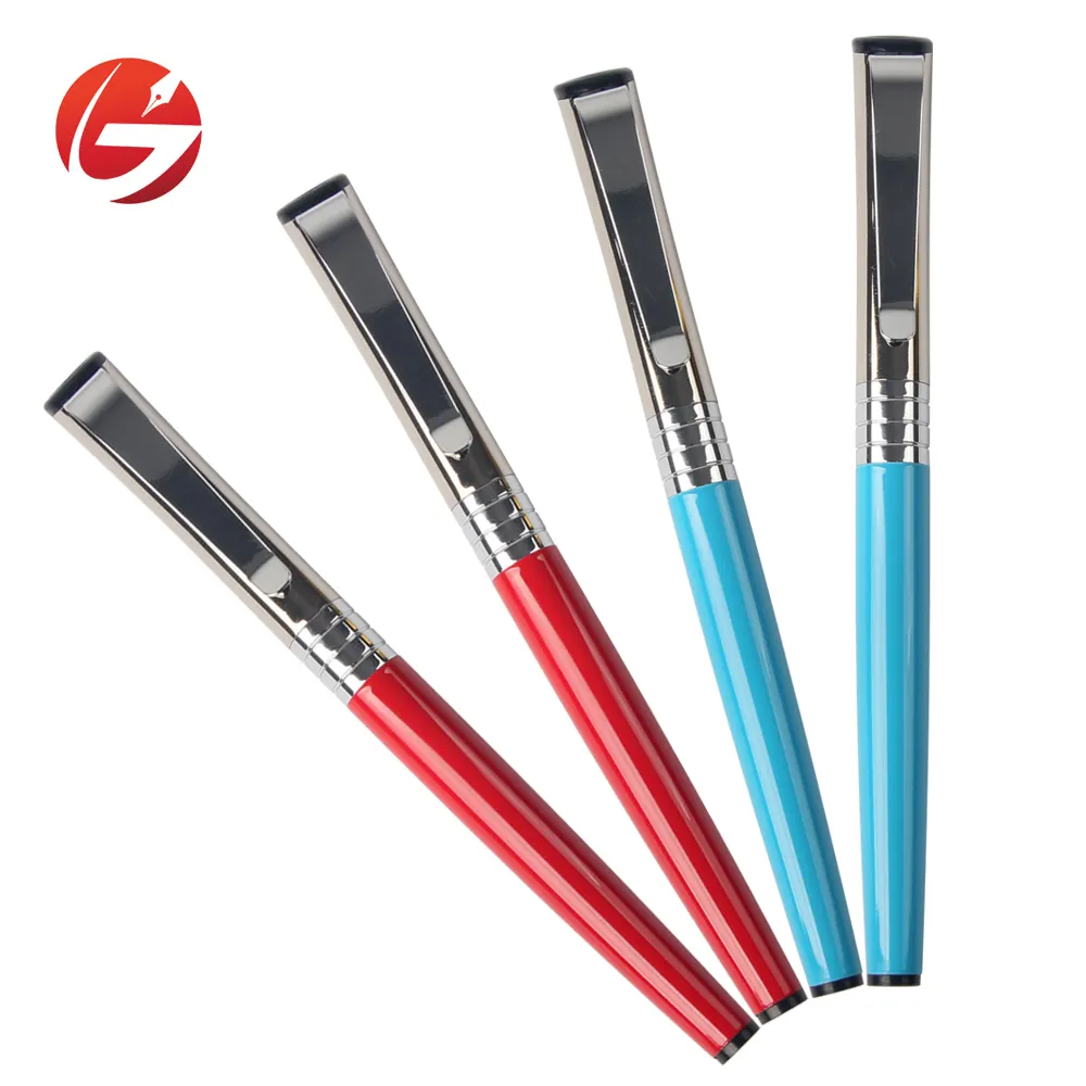 सस्ते धातु रोलर बॉल पेन विज्ञापन प्रचार कलम के साथ कस्टम लोगो कलम के लिए पदोन्नति