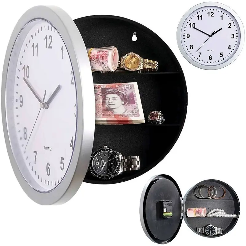 Uchome 2021 새로운 안전 벽시계/시계 숨겨진 안전 보험 캐비닛 시계