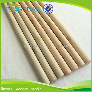 Comercio al por mayor de largo palo de escoba de madera natural para escoba - Product Image 1