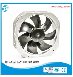 Ventilateur coaxial à hélice en acier inoxydable, 280x280x89MM